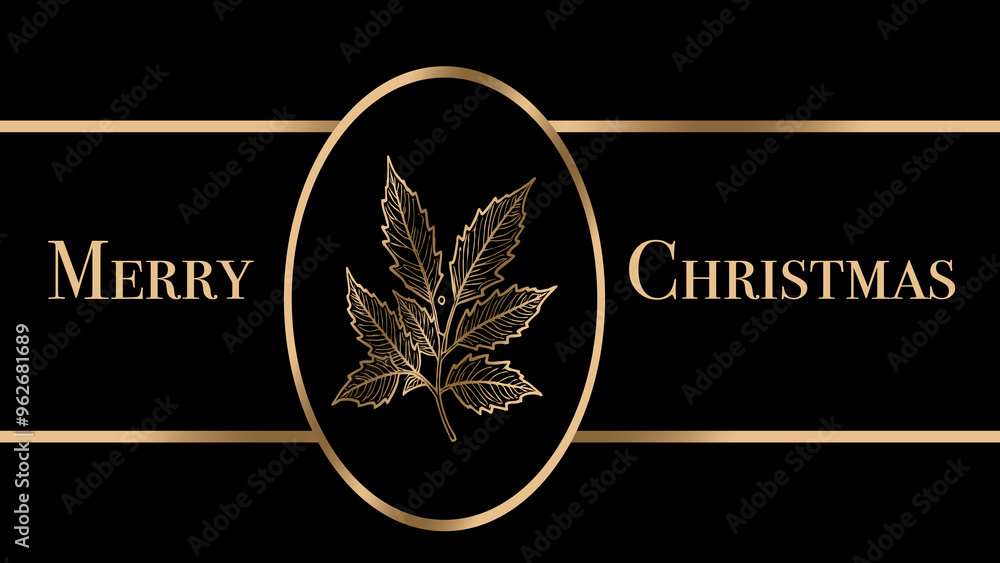 Obraz premium Christmas banner. Horizontal holiday poster, greeting cards, headers, website