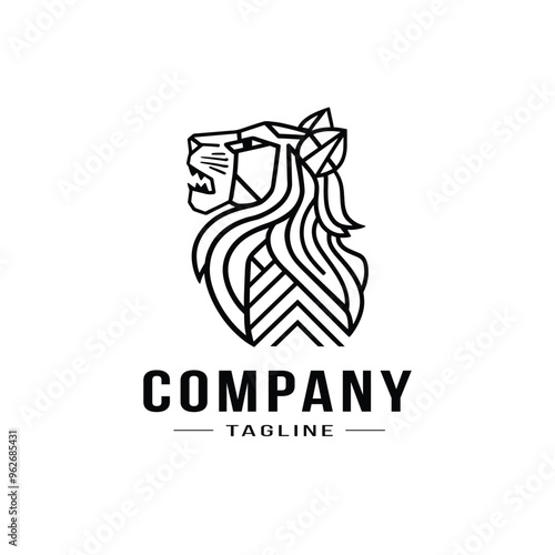 minimal logo design, Mascot Creative logo Design, animal logo, panther , tiger logo design