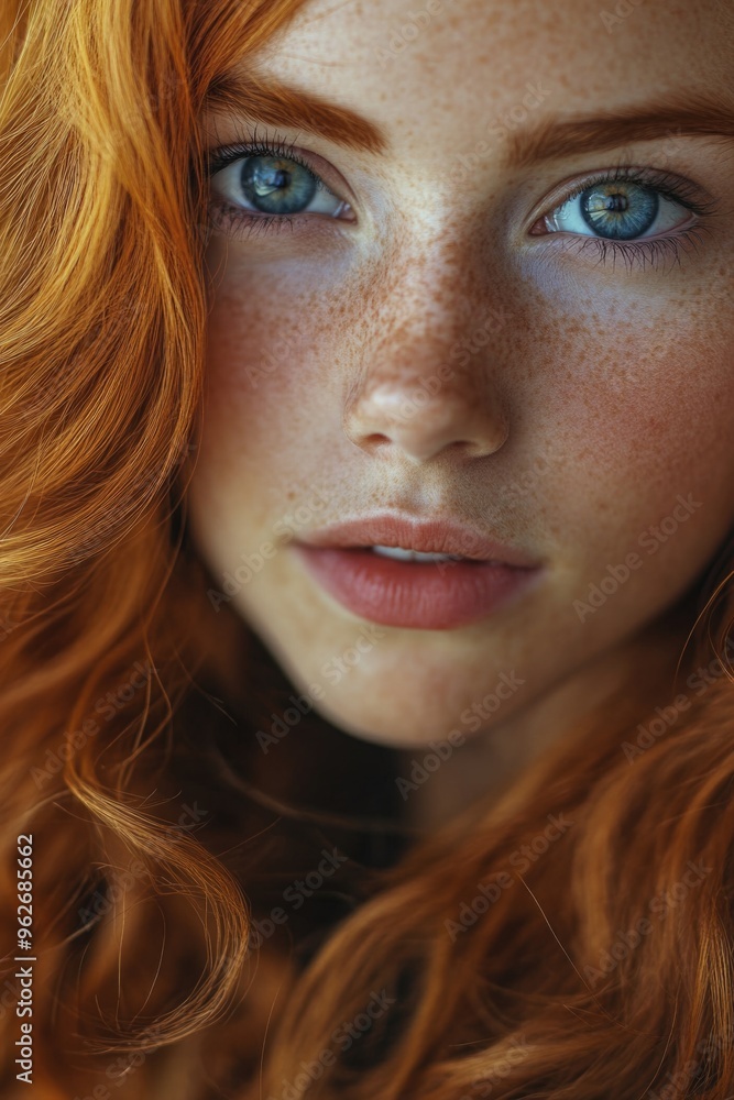 Woman with freckles Woman with freckles