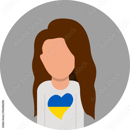 Ukrainian Woman Avatar User Icon photo