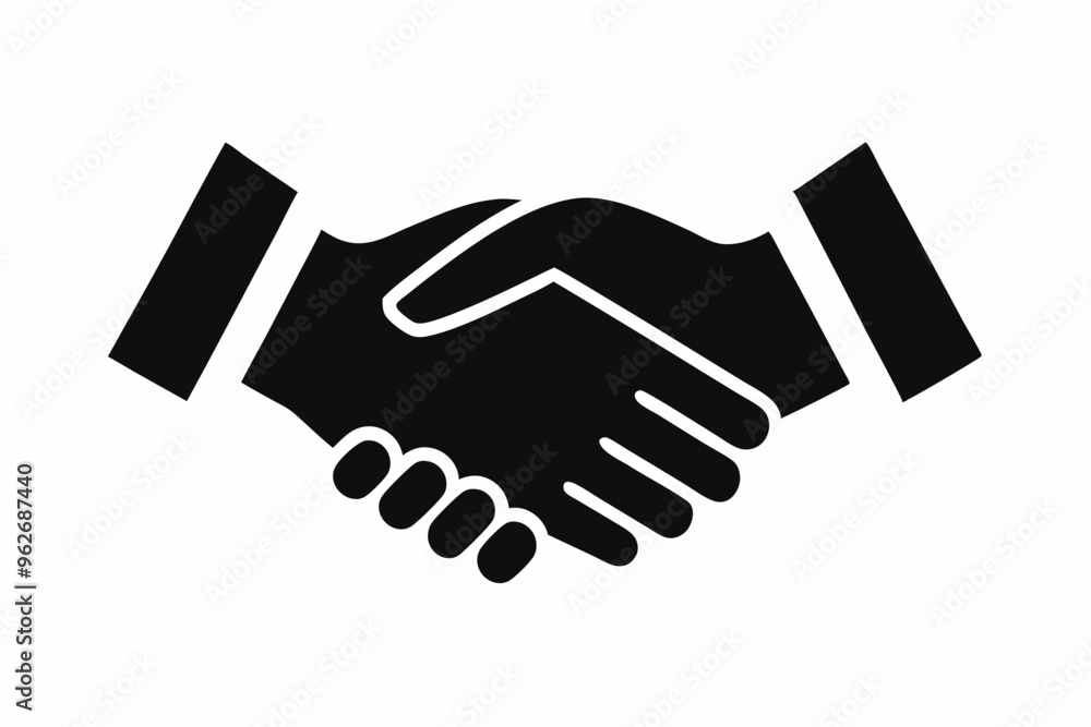 Handshake icon, Business agreement handshake vector Handshake icon, Business agreement handshake vector