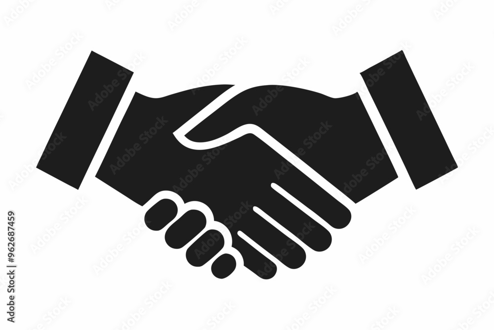 Handshake icon, Business agreement handshake vector Handshake icon, Business agreement handshake vector