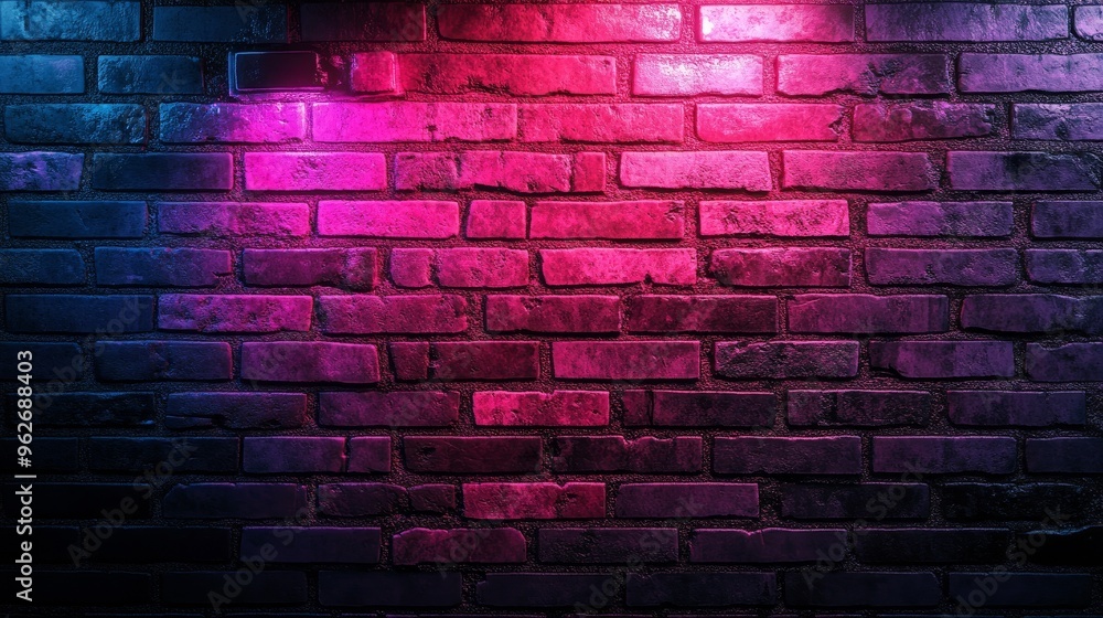 Vibrant neon brick walls in black, pink, and purple tones. Future urban street design with bold colors, perfect for modern backgrounds and dynamic visual projects. Vibrant neon brick walls in black, pink, and purple tones. Future urban street design with bold colors, perfect for modern backgrounds and dynamic visual projects.