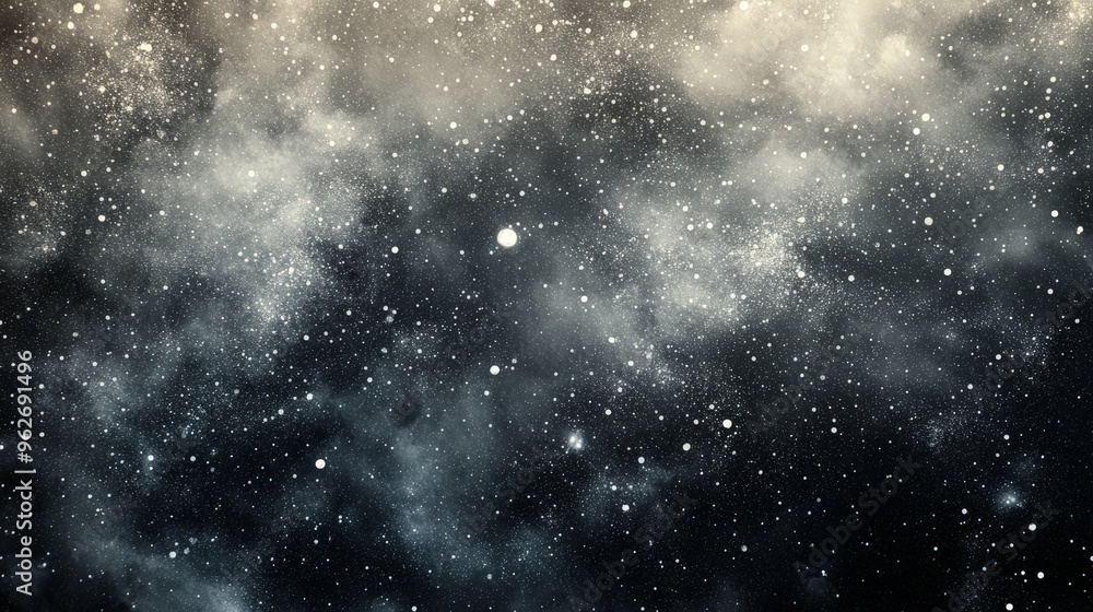 Obraz premium A mesmerizing view of the starry night sky filled with an endless array of stars and cosmic clouds, creating a sense of wonder and infinity.