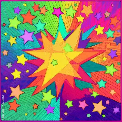 background with stars, pattern, season, decoration, yellow, design, illustration, 