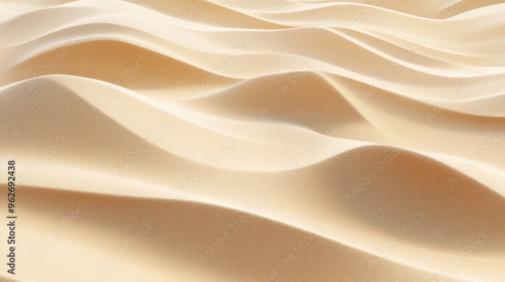 Abstract close-up of smooth, wavy, cream-colored fabric texture, creating a serene and calming visual effect with gentle folds. Abstract close-up of smooth, wavy, cream-colored fabric texture, creating a serene and calming visual effect with gentle folds.