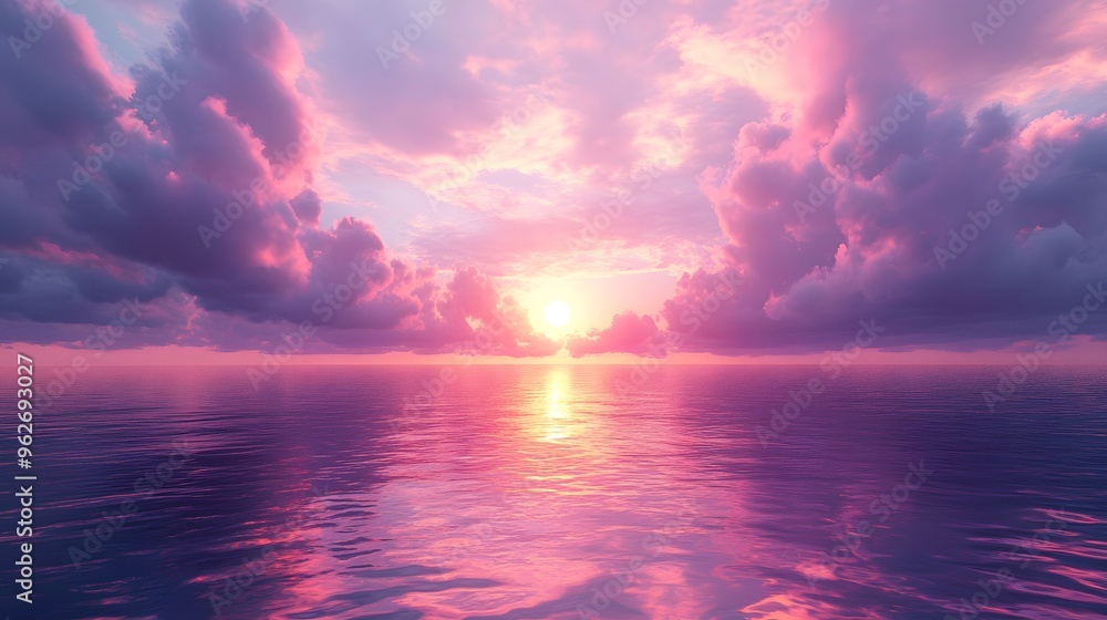 Obraz premium sunset over the ocean