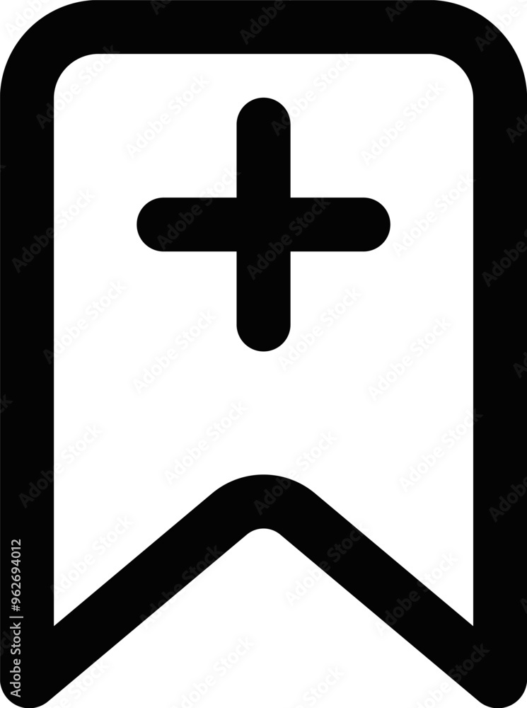 Fototapeta premium Bookmark add icon