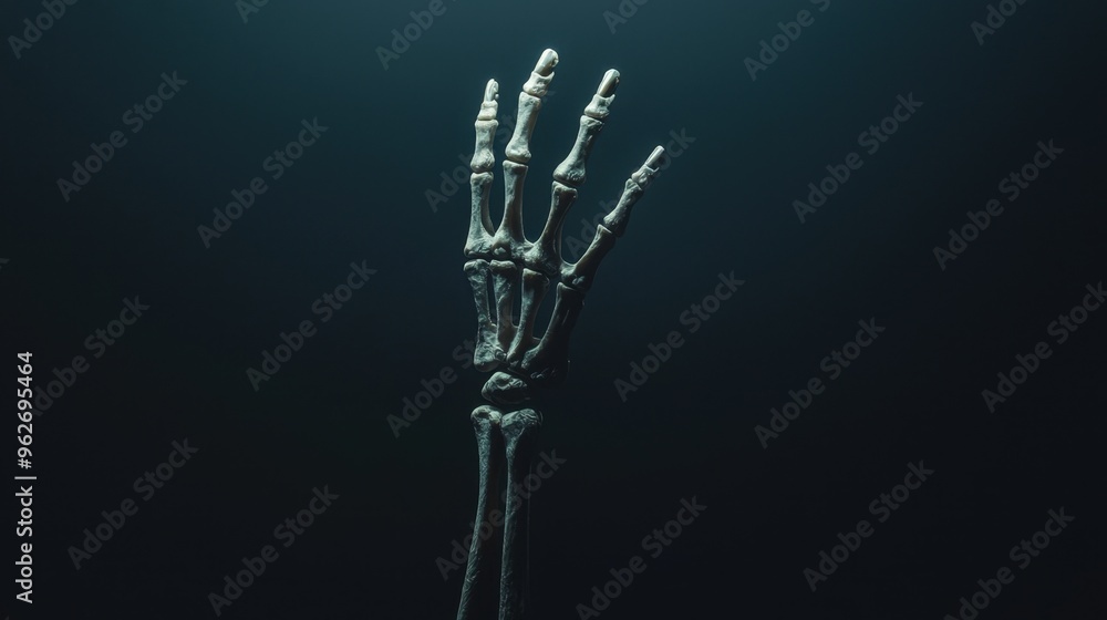 Skeleton Hand Reaching Up. Skeleton Hand Reaching Up.