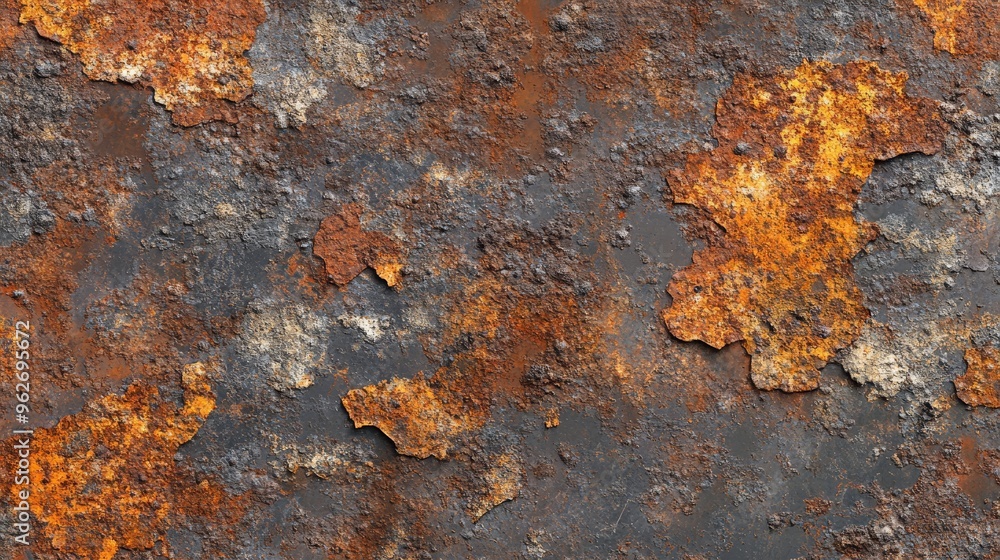 Close-up image of rusted metal texture with flaking paint, showing a weathered and corroded surface perfect for backgrounds and design uses. Close-up image of rusted metal texture with flaking paint, showing a weathered and corroded surface perfect for backgrounds and design uses.