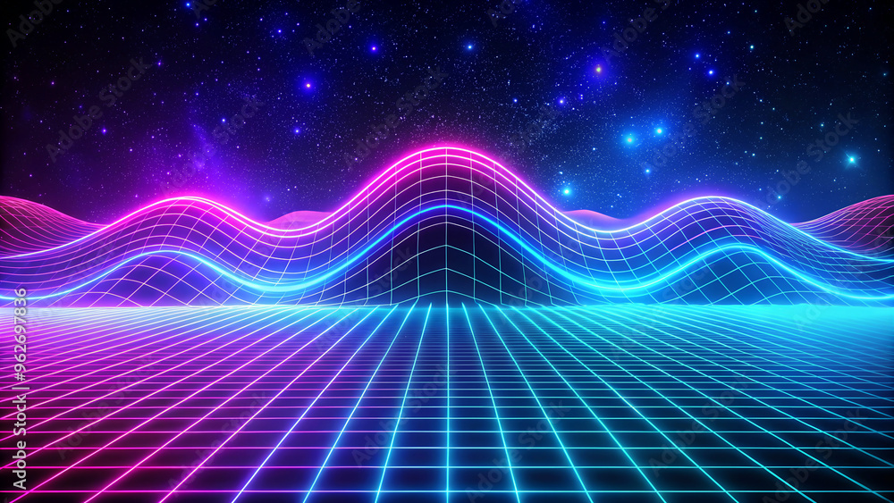 Fototapeta premium High-speed energy Light Lines Flow background