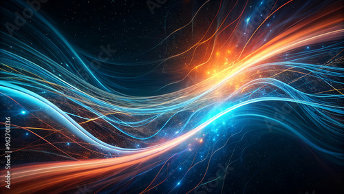 High-speed energy Light Lines Flow background