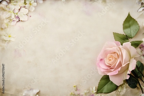 vintage background with rose