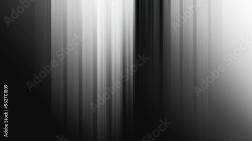 Elegant abstract black and white gradient with vertical lines creating a modern and minimalist background design.