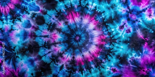 Dark tie-dye background with a mix of black, purple, and blue colors, tie-dye, backdrop, wallpaper, psychedelic, hippie, abstract