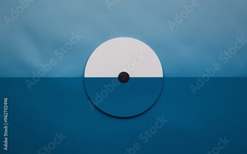 blue round abstract