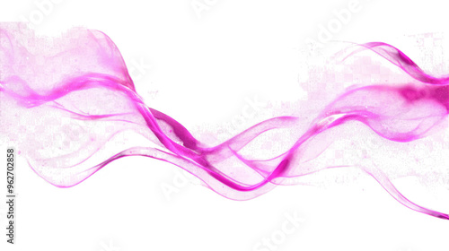 Abstract pink wave transparent background