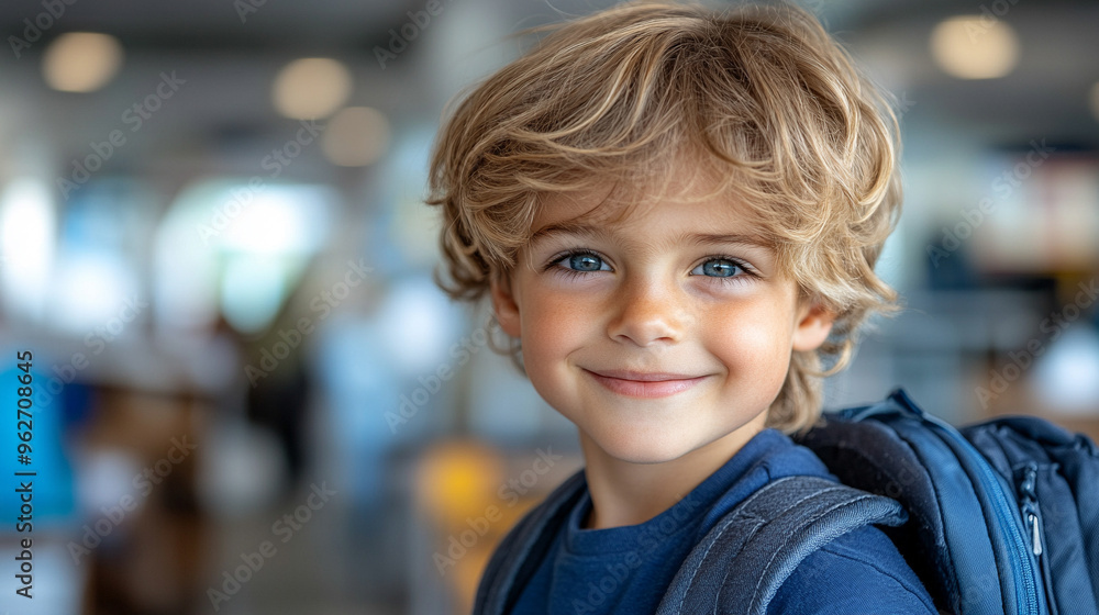 young boy enters a brightly lit classroom, his back facing the camera. The colorful surroundings evoke curiosity, new beginnings, and the promise of learning, symbolizing growth, hope, and potential young boy enters a brightly lit classroom, his back facing the camera. The colorful surroundings evoke curiosity, new beginnings, and the promise of learning, symbolizing growth, hope, and potential