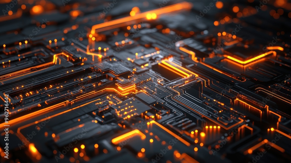 Glowing lines symbolizing AI innovation Glowing lines symbolizing AI innovation
