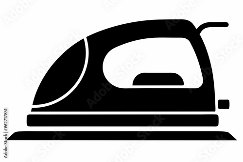 
iron vector icon, silhouette of clothe ironing icon
