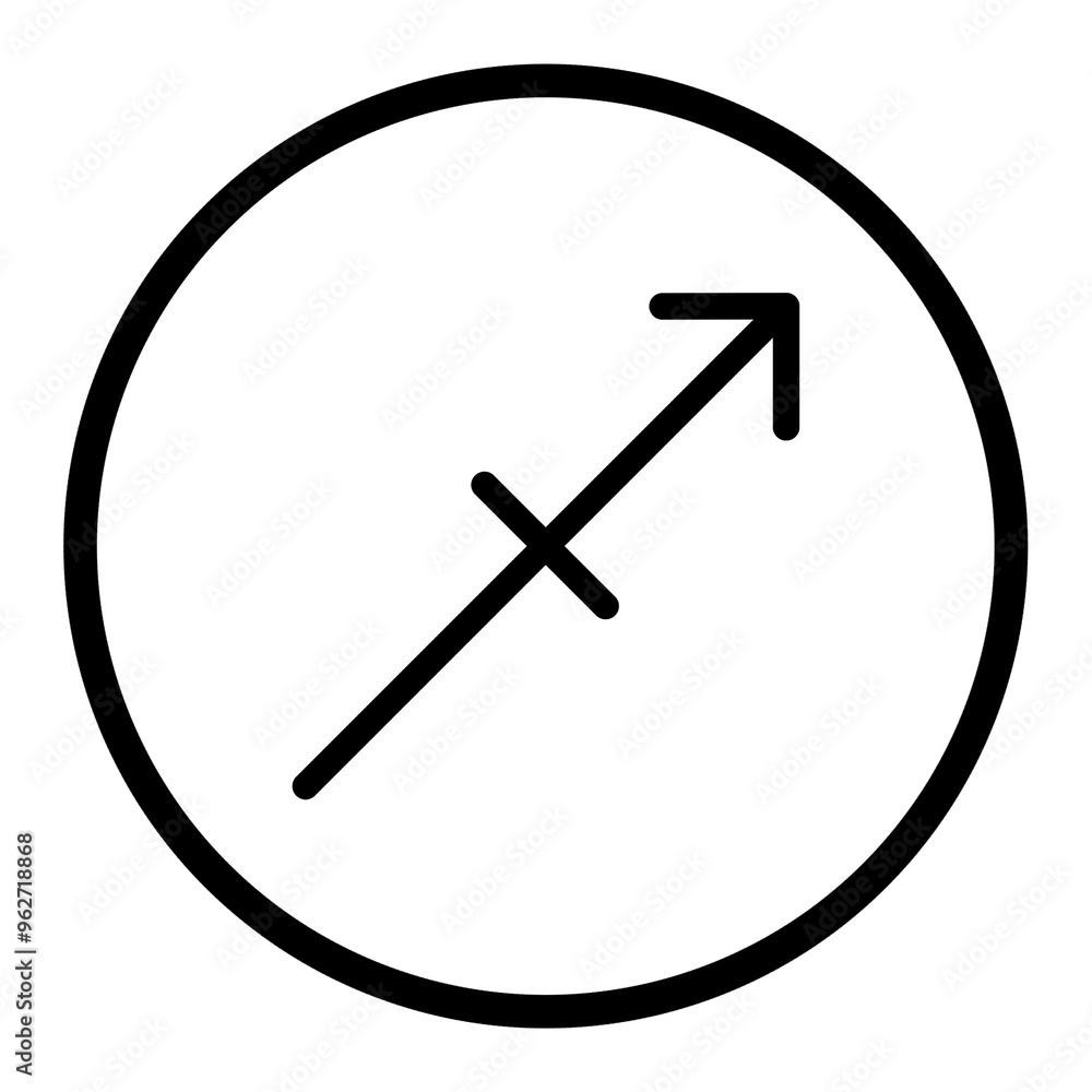 Sagittarius Zodiac sign for astrological calendar horoscope Vector design element png transparent Sagittarius Zodiac sign for astrological calendar horoscope Vector design element png transparent