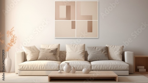 Beige hues in tranquil abstraction