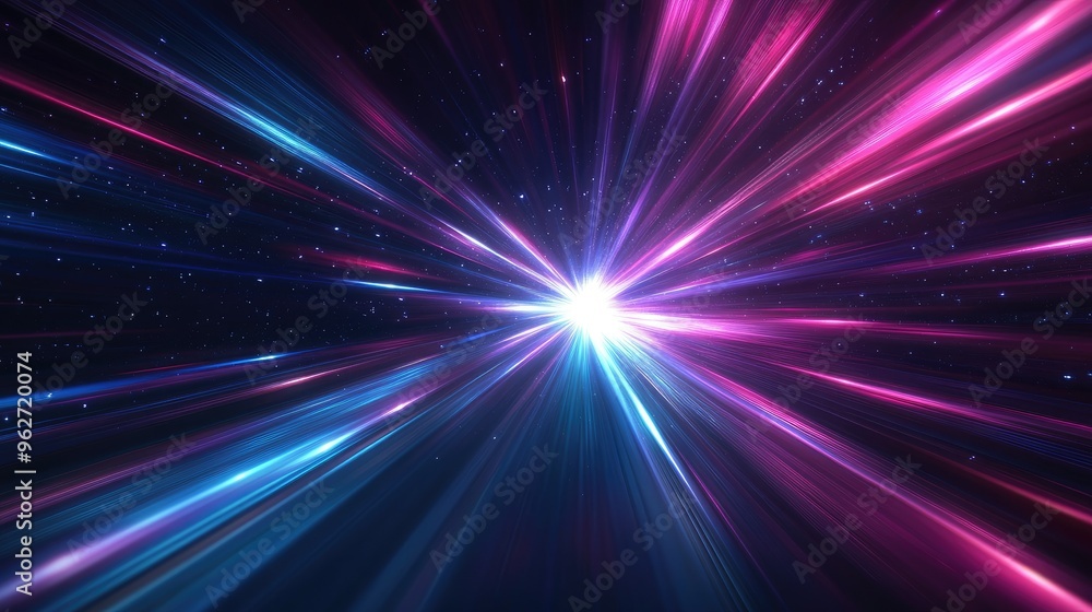 Naklejka premium Dynamic abstract rays mesmerizing patterns