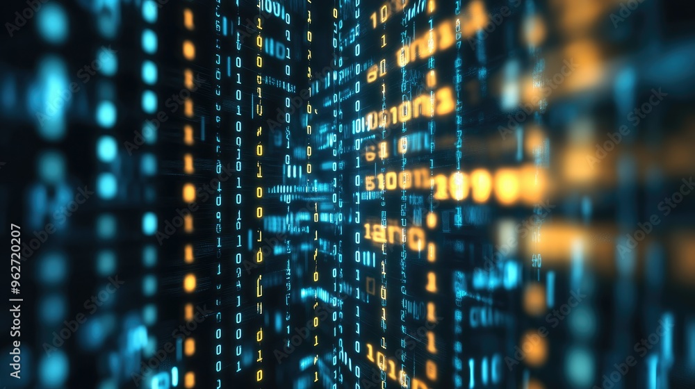 Binary code abstract pattern Binary code abstract pattern