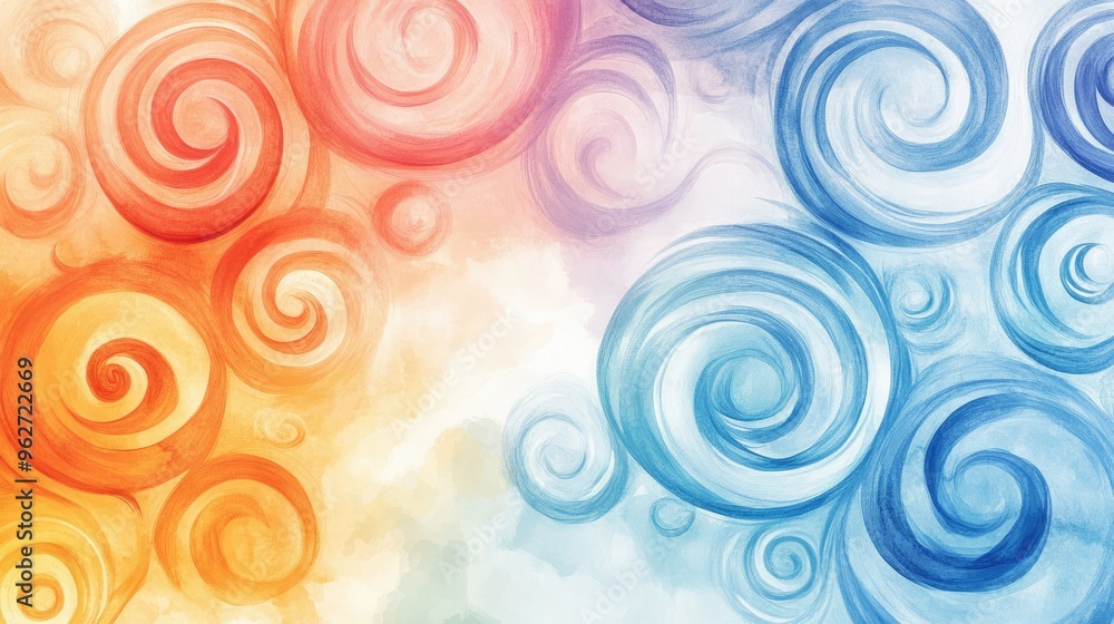 Dreamy watercolor swirls Dreamy watercolor swirls