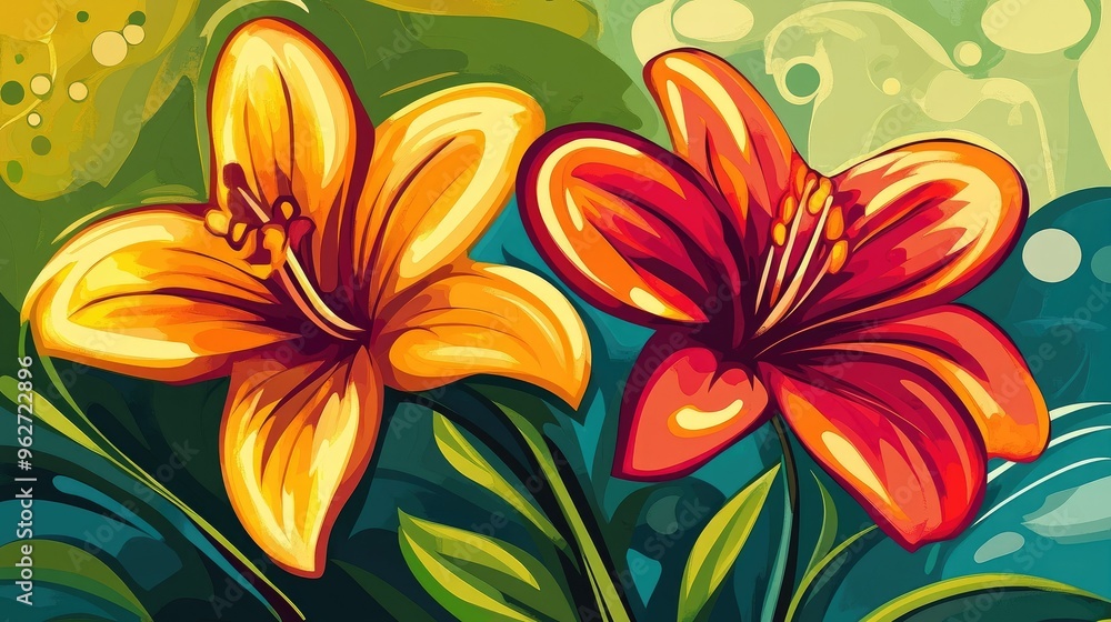 Beautiful abstract colorful flower design Beautiful abstract colorful flower design