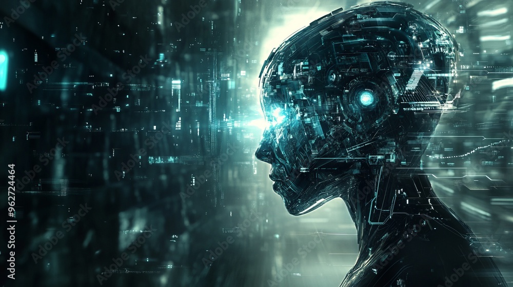 AI background concept AI background concept