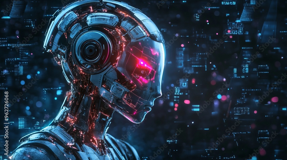 Fototapeta premium AI background concept 