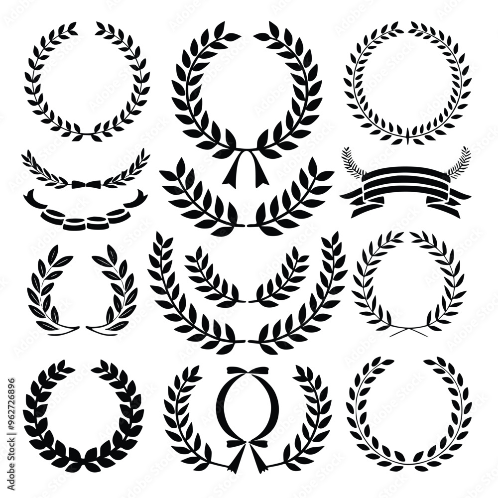 Classic Laurel Wreath Designs: A Collection of Elegant and Timeless Symbols for Achievement and Honor Classic Laurel Wreath Designs: A Collection of Elegant and Timeless Symbols for Achievement and Honor