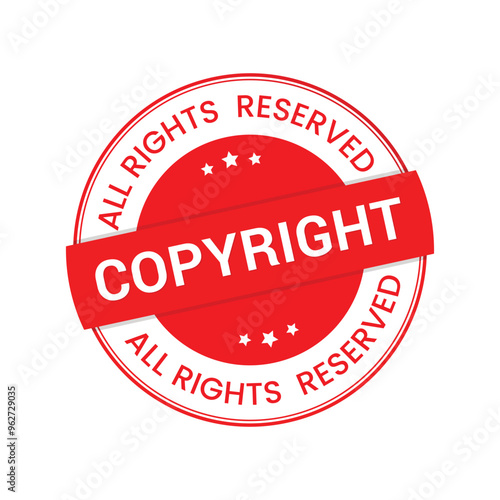 vector Copyright red Stamp Copyright design
