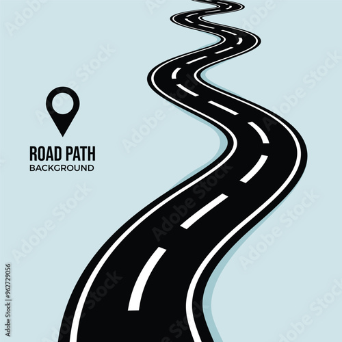 vector road path infographic template design
