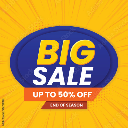 vector Big sale banner concept design
