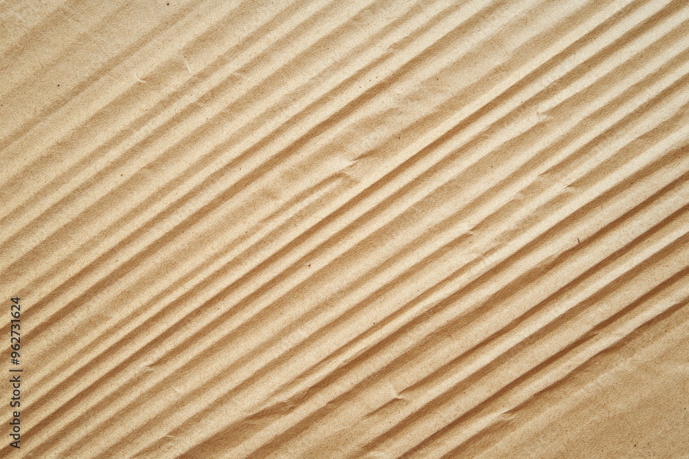 Abstract brown recycled paper background. Old Kraft paper texture box craft stripes pattern. top view , ai Abstract brown recycled paper background. Old Kraft paper texture box craft stripes pattern. top view , ai