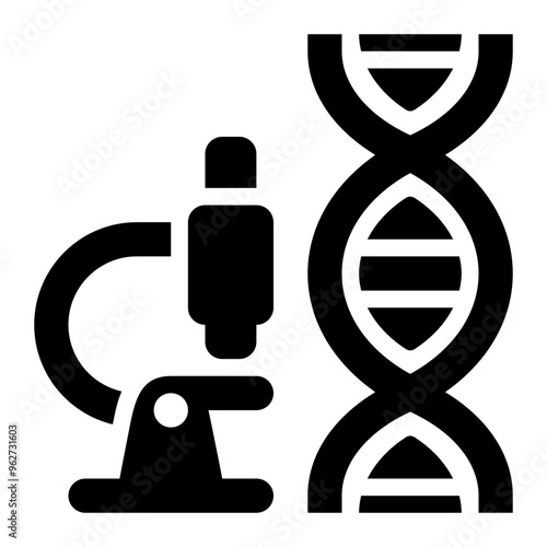 genetics, genealogy, biology, science, research, genes solid or glyph icon