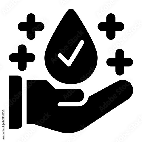 hygiene, sanitation, healthy, science, cleaning, hand solid or glyph icon