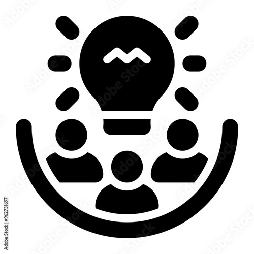 ideology, idea, brainstorming, science, ideological, public opinion solid or glyph icon