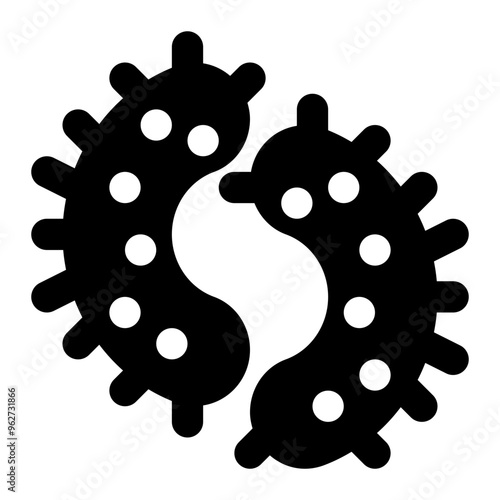 parasitology, parasites, microorganism, microbiology, science, bacteria solid or glyph icon