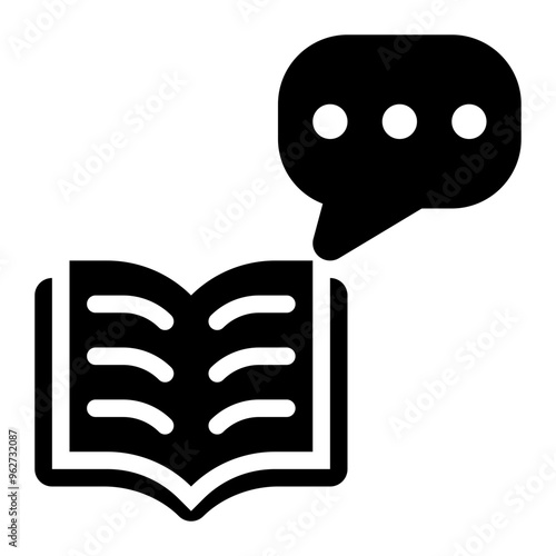 semantics, linguistics, science, study, language, knowledge solid or glyph icon