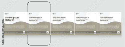 LinkedIn carousel post, social media Instagram carousel post, modern and editable business carousel template design