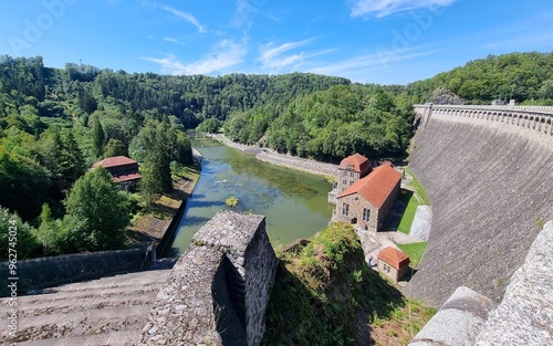 river on Pilchowice Dam photo