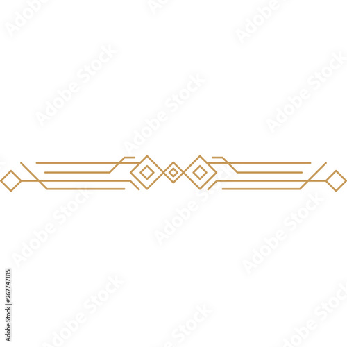 Art Deco Geometric Line