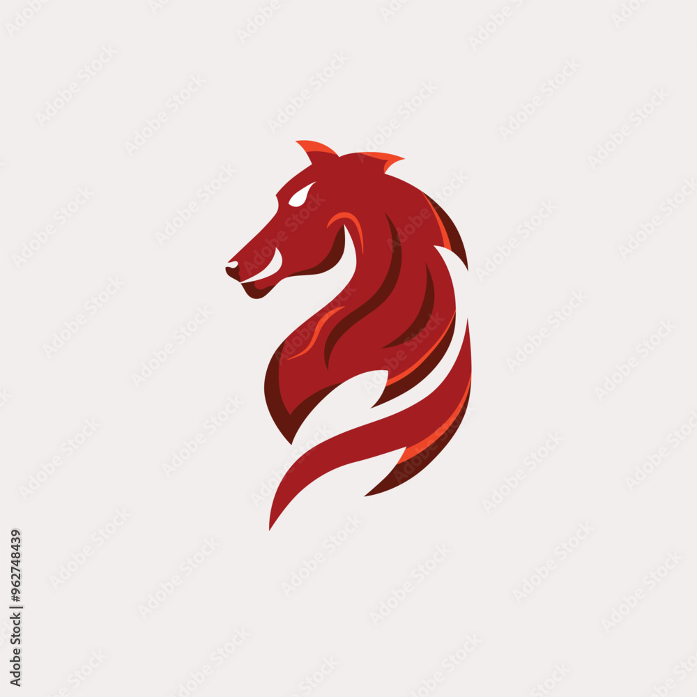 Animal horse logo vector design Animal horse logo vector design