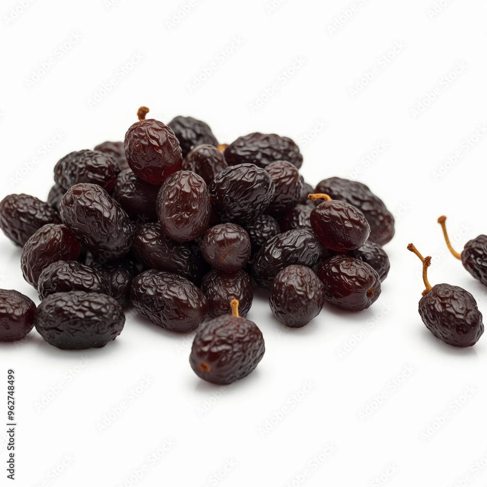 Pile of raisin, isolated on white background Pile of raisin, isolated on white background
