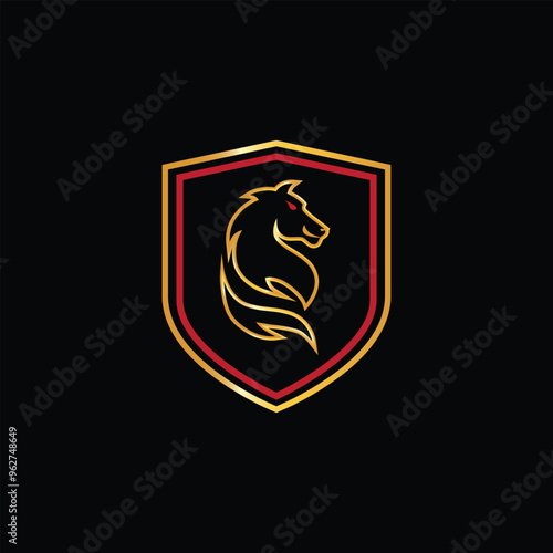 Animal horse logo vector design