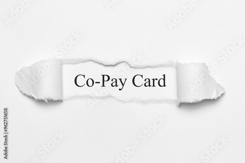 Co-Pay Card	 photo