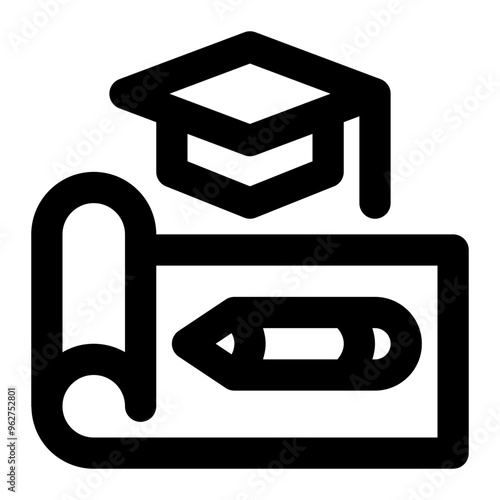 architectural education, architecture, education, civil engineering, bachelor, technics outline icon